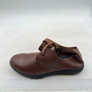 Brown Men's Oxford Dress Shoes Classic Round Toe Lace-up Business Formal Shoes
